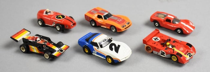 (6) Assorted Vintage Slot Cars - Loose