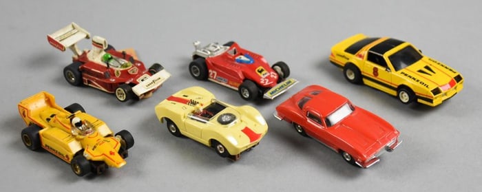 (6) Assorted Vintage Slot Cars - Loose