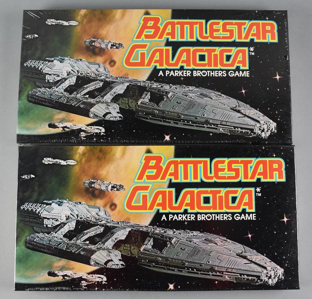 1978 Parker Brothers Battlestar Galactica Games MIB-NOS: Lot is two 1978 Parker Brothers Battlestar Galactica Games MIB-NOS. Single owner collection from the largest toy collector on the West Coast.