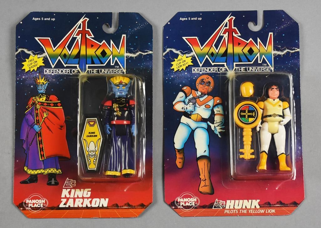 (2) 1984 Panosh Place Voltron Action Figures MOC-NOS (1 of 3)