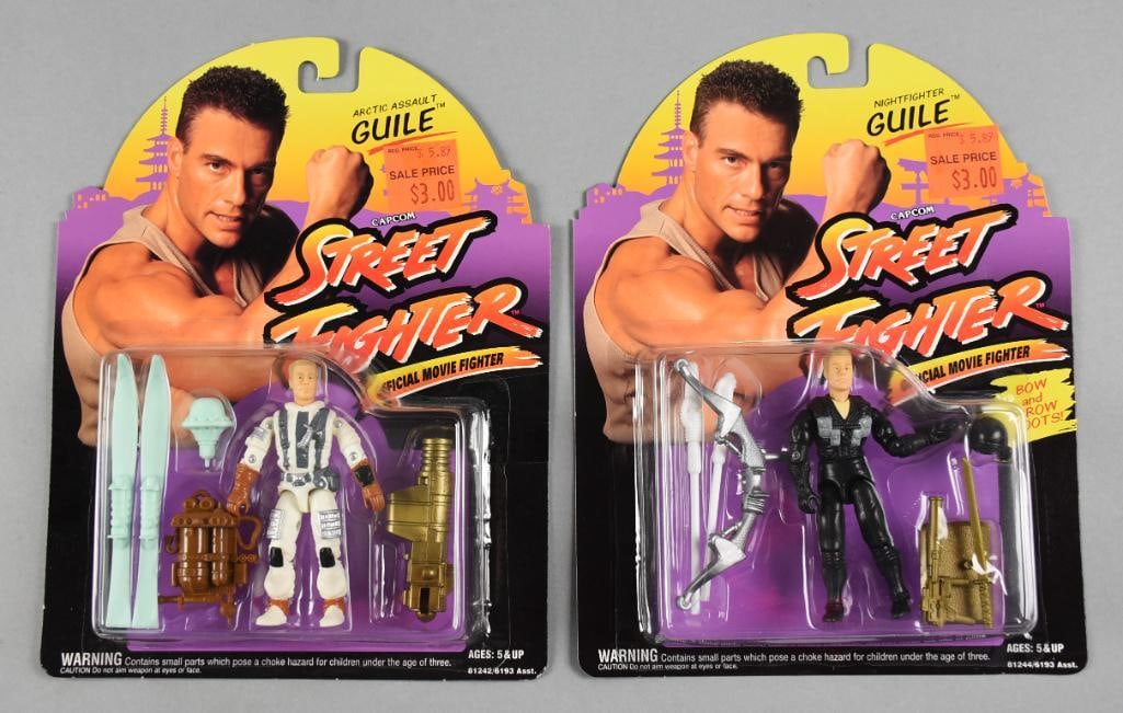(2) 1994  Street Fighter Guile Action Figures-MOC-NOS (1 of 2)