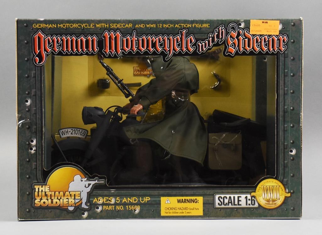 21st C Toys Ultimate Soldier German Motorcycle w/Sidecar-NOS (1 of 6)