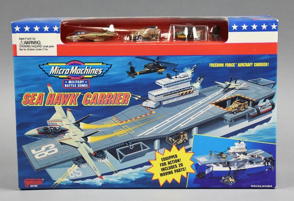 1993 Galoob Micro Machines Sea Hawk Carrier - MIB-NOS: Lot is a 1993 Galoob Micro Machines Sea Hawk Carrier - MIB-NOS. Single owner collection from the largest toy collector on the West Coast.