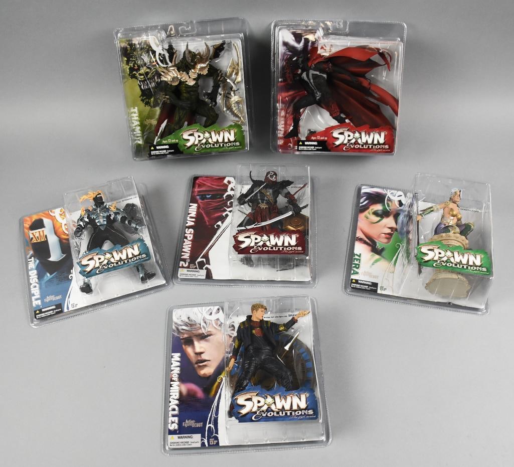 (6) 2006 McFarlane Spawn Evolution Action Figures-MOC-NOS (1 of 4)