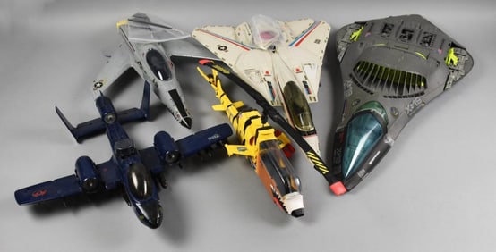 (5) 1980s Hasbro GI Joe Military Aircraft - Loose