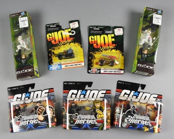 (7) 1990s-2000s GI Joe Assortmen Hasbro-Kenner MIP-NOS