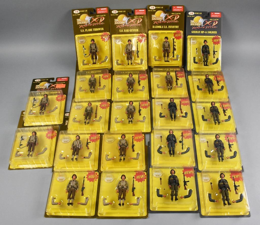 6) 2001 21st C Toys Ultimate Soldier X Treme Detail 1:18 Moc Nos