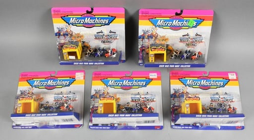(5) 1993 Biker Mice from Mars Galoob Action Figures-NOS