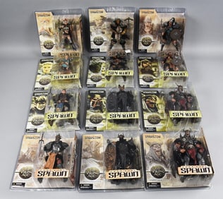 (12) 2002 McFarlane Spawn Dark Ages Action Figures-MOC-NOS