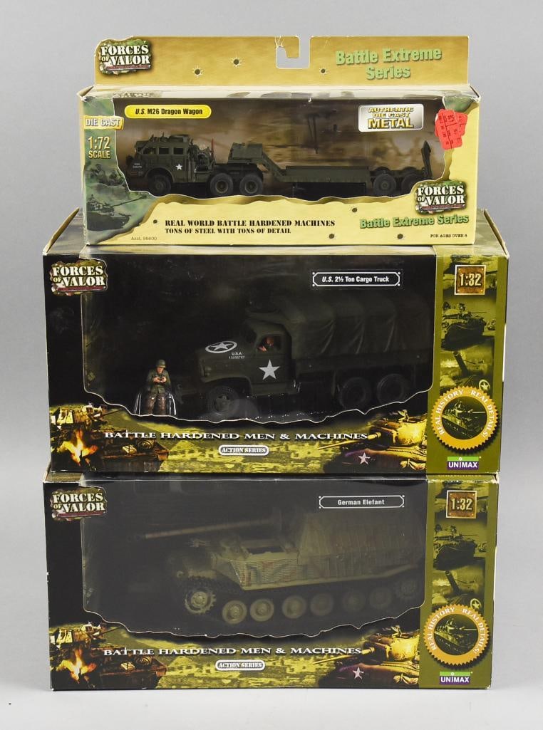 (3) 2007-08 Unimax Forces of Valor 1:32 & 1:72 Scale-NOS (1 of 4)