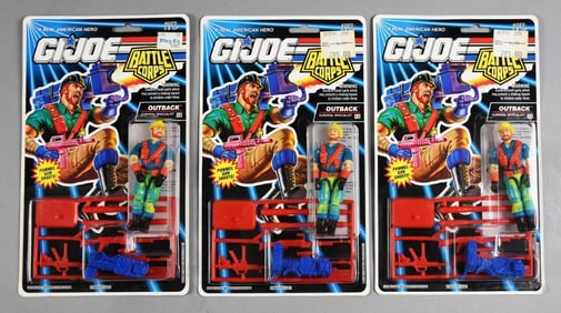 (3) 1992 GI Joe Battle Corps Hasbro Outback MOC-NOS