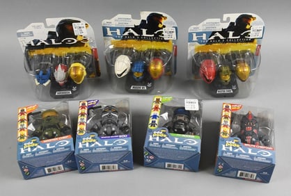 (7) Halo 3 & Odd Pods Action 2009 McFarlane Figs-MIP-NOS