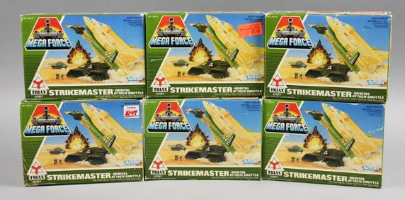 (6) 1989 Kenner Mega Force Strikeforce-MIB-NOS