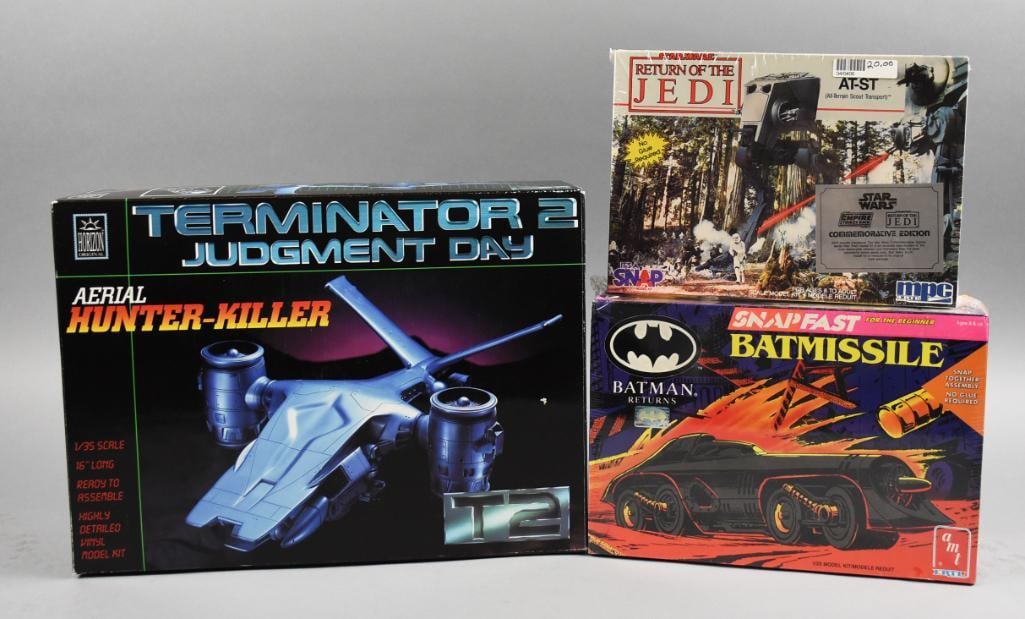 (3) 1990s Horizon Originals & AMT/Ertl Sci-Fi Models-MIB-NOS (1 of 2)