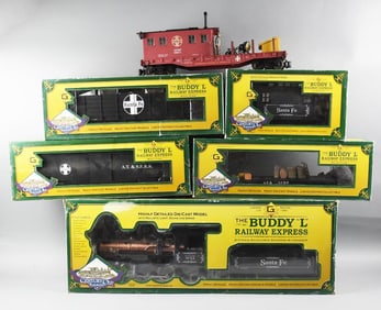 Buddy L & Aristo-Craft Train Car Assortment, Original Boxes