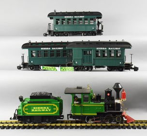 Lehmann LGB Sierra Railway Locomotive & Train Car Set