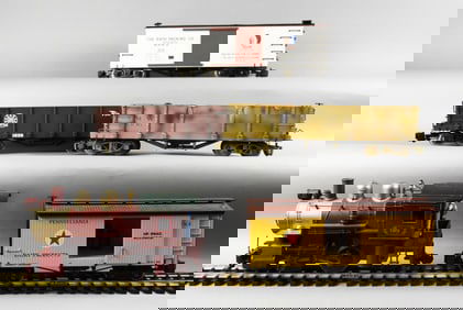 Aristo-Craft and Bachmann Locomotive with Train Cars