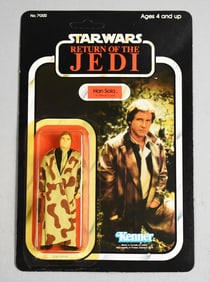 1983 Kenner Star Wars ROTJ Han Solo 77 B Unpunched  MOC-NOS