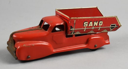 c1940 Marx Pressed Steel Sand & Gravel Dump Truck
