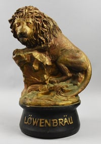 1985 Lowenbrau Beer Bottle Advertising Display