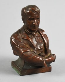 Rare Thomas Edison Bronze Bust Edwin E Codman (19th/20th C) 1910