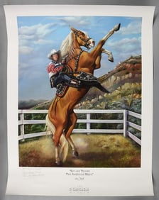 Gina Faulk Roy Rogers Two American Heroes Family Signed Poster