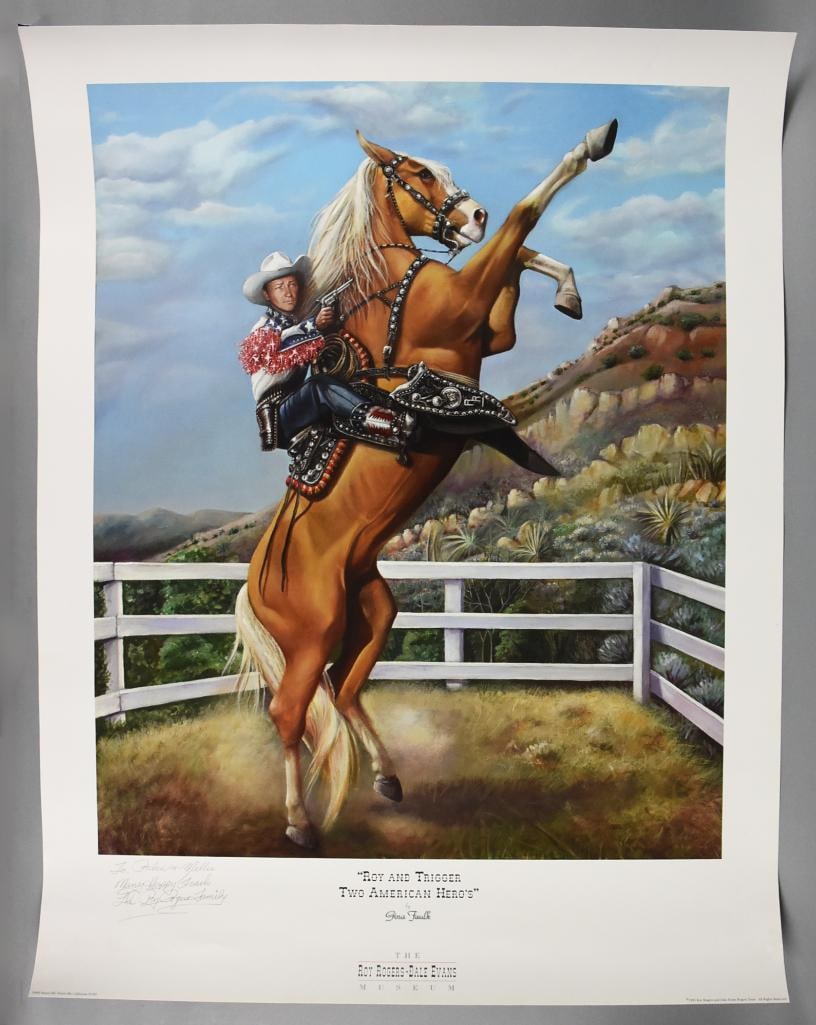 Gina Faulk Roy Rogers Two American Heroes Family Signed Poster (1 of 7)