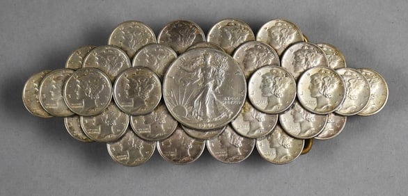 Vintage Mercury Dime, Walking Liberty Belt Buckle