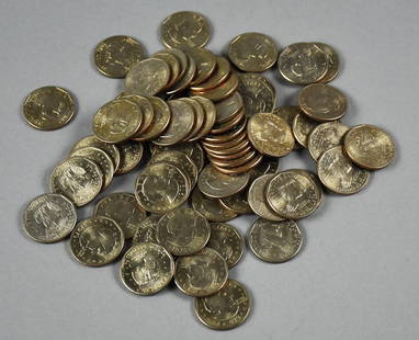 (69) 1979 Susan B. Anthony Silver $1 Coins: Lot is 69 1979 Susan B. Anthony Silver $1 Coins