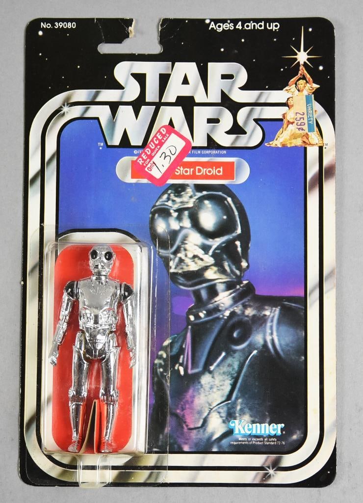 1977 Kenner Star Wars Death Star Droid 21 Back- NOS (1 of 4)