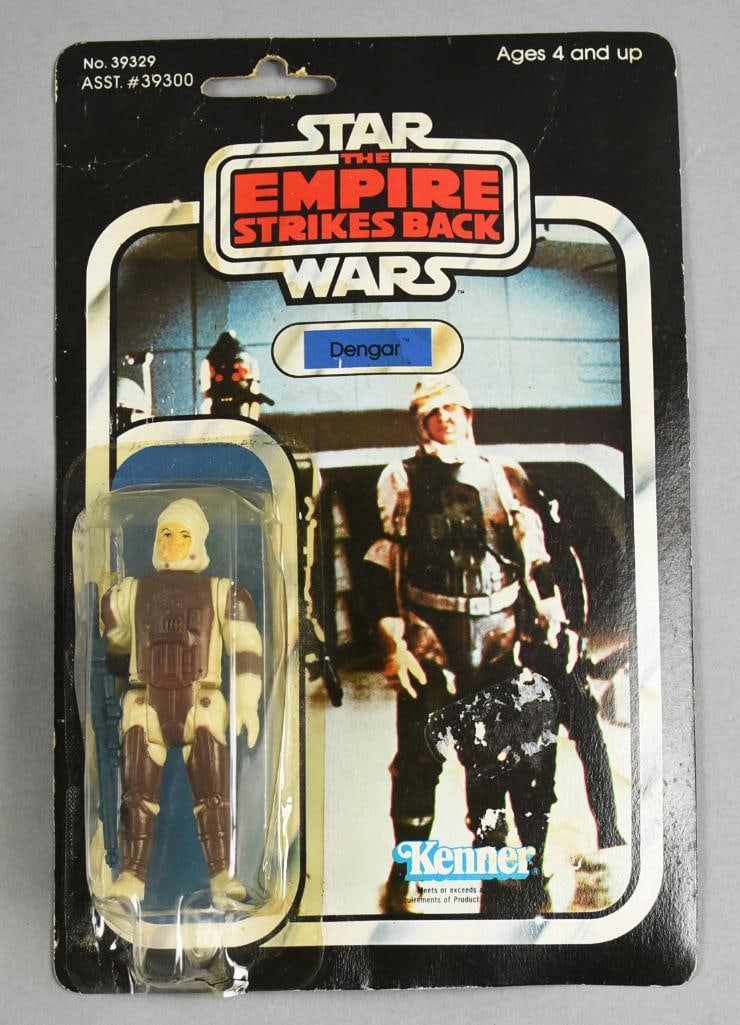 1980 Kenner Star Wars ESB Dengar 41 Back NOS: Lot is a 1980 Kenner Star Wars Empire Strikes Back Dengar 41 Back-NOS.