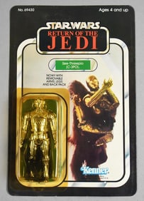 1983 Star Wars See-Threepio (C-3PO) ROTJ 77 B Unpunched NOS