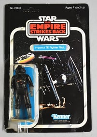1982 Stars Wars Imperial TIE Fighter ESB 48A Back Unpunched