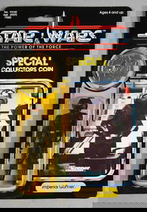 1984 Star Wars POTF Imperial Gunner Collector Coin 92A Back: Vintage 1985 Star Wars Power of the Force 92 A – Imperial Gunner – Kenner – Sealed with Collector Coin Offered here is an original 1985 Star Wars: The Power of the Force action figure by Kenner