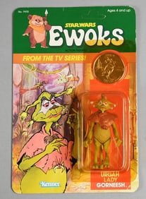 1985 Ewoks  Star Wars Gorneesh & Token Unpunched NOS