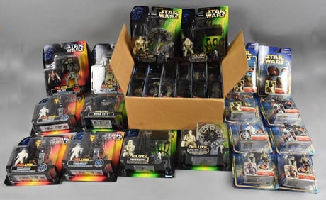 (30) Star Wars Action Figs 1996, 2002 Hasbro/Kenner-MOC-NOS