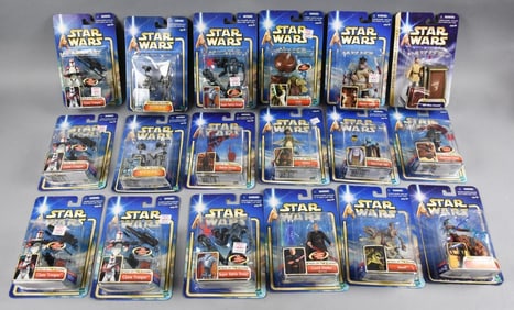 (18)) Star Wars Attack of the Clones  2001, 03 Hasbro -MOC-NOS