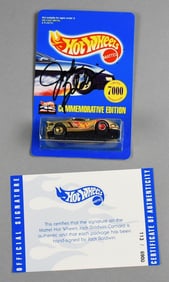 Hot Wheels Jack Baldwin Signed Chevrolet Camaro-COA-MOC-NOS