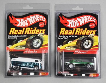 (2) 2006 Mattel Hot Wheels Real Riders Ltd Ed-MOC-NOS