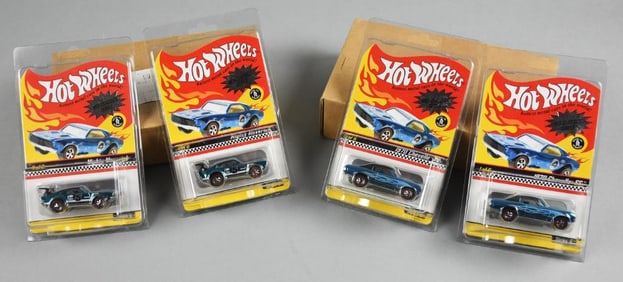(4) 2004 Mattel Hot Wheels Ltd Ed Neo-Classics Series MOC-NOS