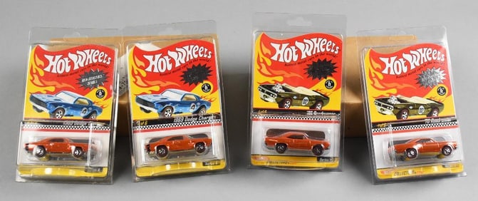 (4) 2003-04 Mattel Hot Wheels Neo-Classic Series - MOC-NOS