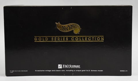 1994 Mattel Hot Wheels FAO Schwarz Gold Series Collection-NOS