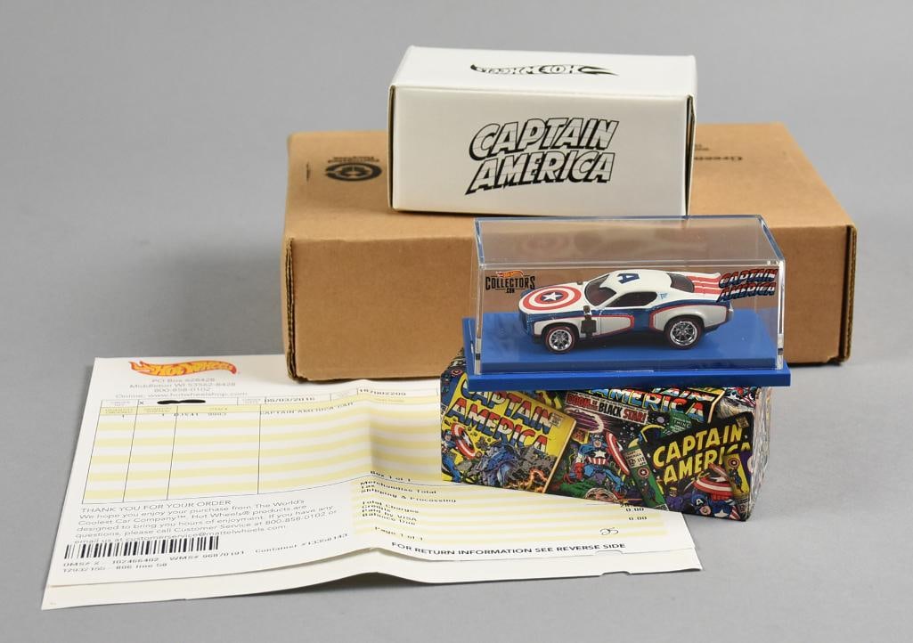 2015 Mattel Hot Wheels Captain America, 75th Anniversary-NOS (1 of 7)