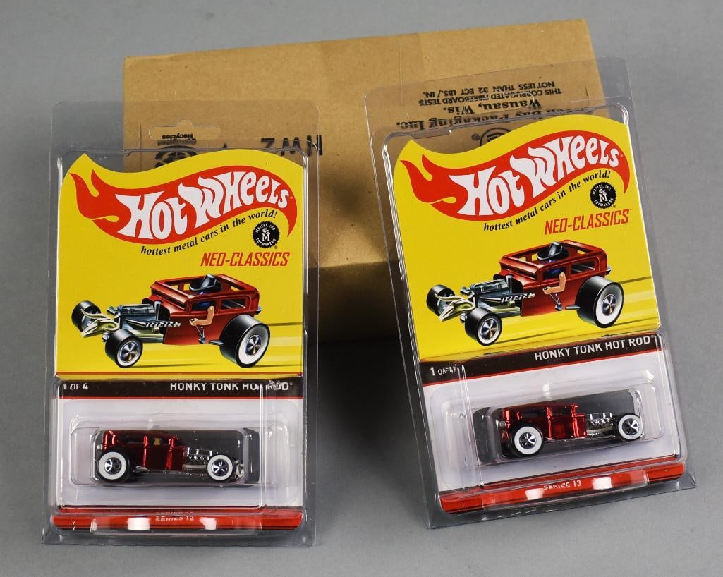 2013 Hot Wheels Honky Tonk Hot Rod-Ltd Ed-MOC-NOS: Lot is two 2013 Mattel Hot Wheels Honky Tonk Hot Rod-Ltd Ed-MOC-NOS. Numbered 2721 and 2734 of 4500. Single owner collection from the largest toy collector on the West Coast.