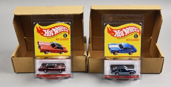 (2) 2012  Hot Wheels Neo-Classics, MOC-NOS