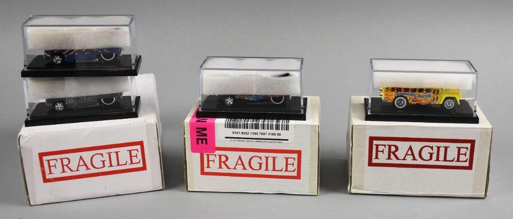 (4) Liberty Promotions, Hot Wheels Drag Buses, MIB-NOS (1 of 3)