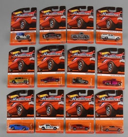 (12) 2015 Hot Wheels RedLine Die-Cast-MOC-NOS