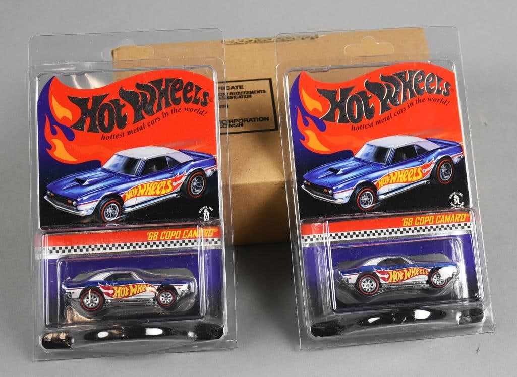 (2) 2014  Low Numberl Hot Wheels '68 Copo Camaro Limited Edition MOC-NOS (1 of 4)