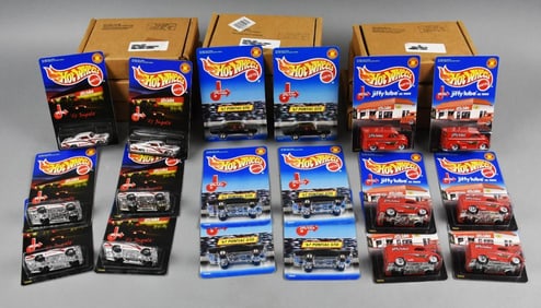 (18) 1998 Hot Wheels Jiffy Lube Collection-MOC-NOS