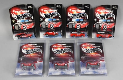 (7) 2002-03  Hot Wheels Mother's Die-Cast-MOC-NOS